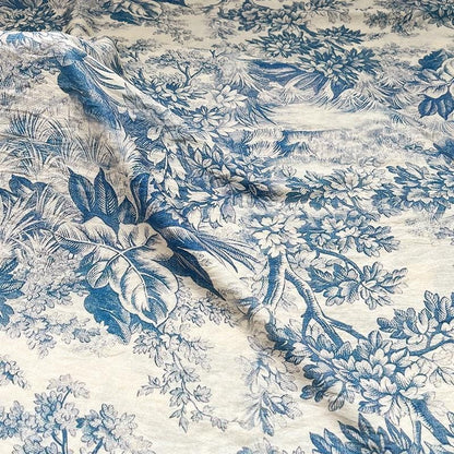 Bohemian Printed Cotton Tablecloth: 59" Wide Sustainable Fabric