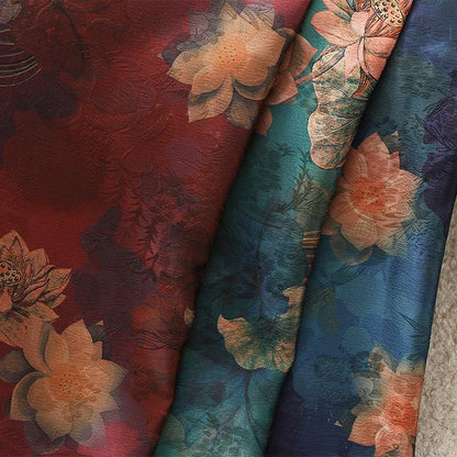 Tissu satin de soie Lotus Tea : Beige ancien pour ameublement, costumes, rideaux (150 cm de large)