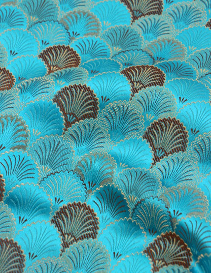 Japanese Fan Fabric: Silk Rayon Jacquard Brocade (29.5" Width)