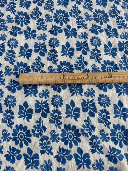 Tissu en coton imprimé au bloc : style indien estampé à la main - Couture et loisirs créatifs