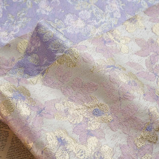 Gold Thread Jacquard Fabric: Retro Upholstery, Costume, & Decor