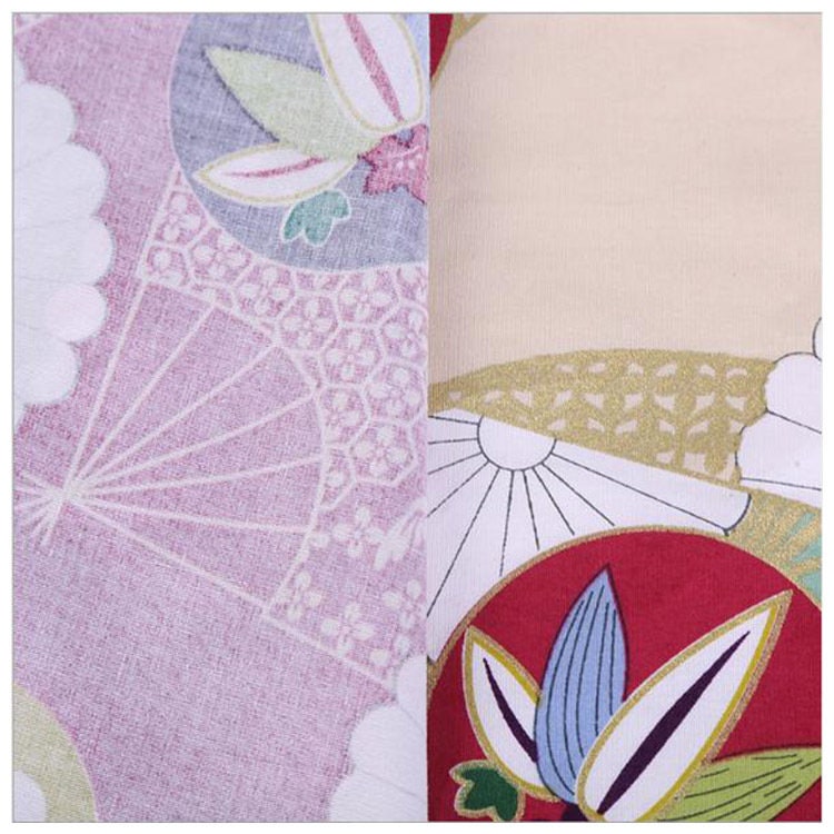 Japanese Fan Print Fabric: 100% Cotton Sewing Material