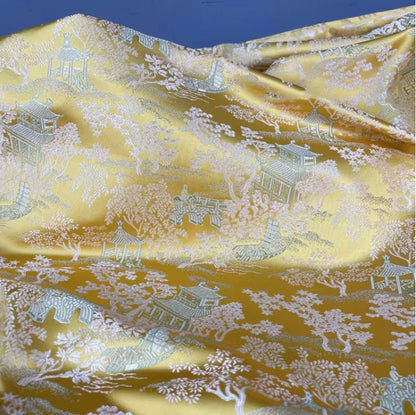 Brocart de soie chinois ancien : 150 cm de large, pour l’ameublement et la couture, vendu au mètre