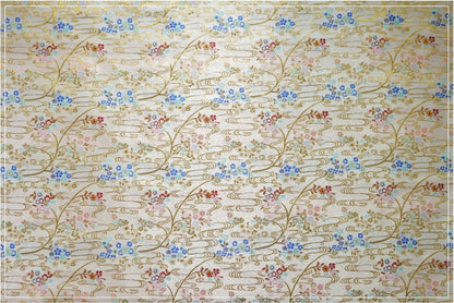 Gold Thread Jacquard Fabric: Retro Floral Upholstery, Costume, Decor
