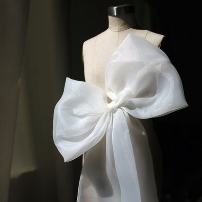 Organza Wedding Dress Sash: Big Bridal Bow