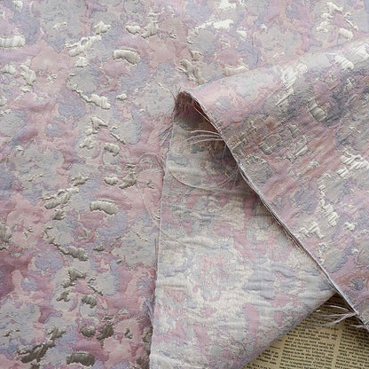 Gold Thread Jacquard Fabric: 3D Oil Painting Texture, 59" Wide - By The Meter