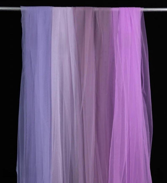 Tissu en maille violette - Décoration de mariage et d'événements - Large (au mètre)