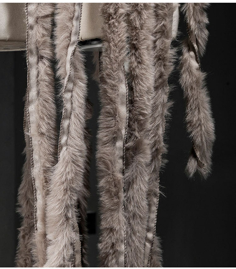 Faux Rabbit Fur Fabric Trim: 5.5cm Wide, DIY Crafts by the Yard