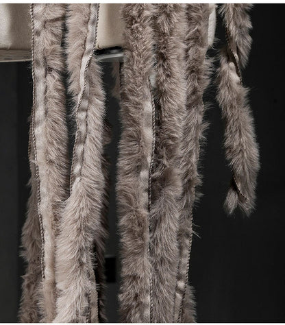 Faux Rabbit Fur Fabric Trim: 5.5cm Wide, DIY Crafts by the Yard