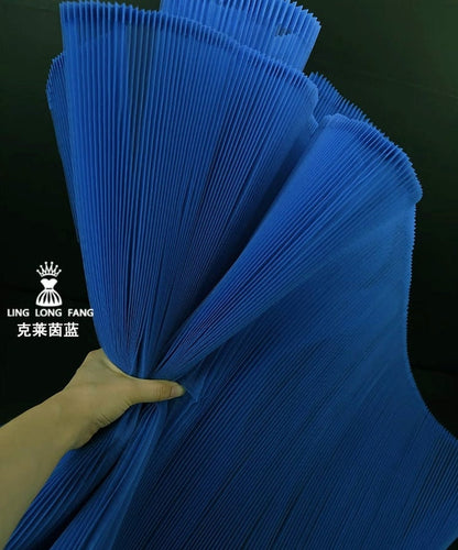 Pleated Tulle Fabric: Stiff Hard Yarn, 63" Wide Designer Material