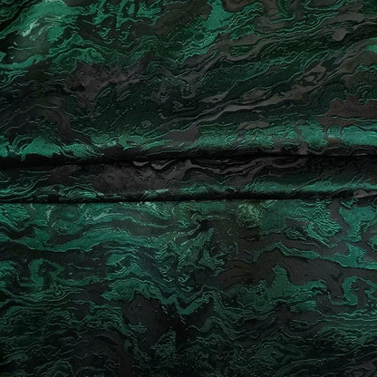 Blue & Black 3D Texture Jacquard Fabric: 66" Wide Polyester Blend
