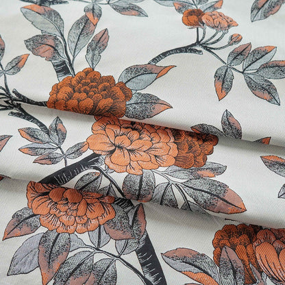 Retro Floral Jacquard Fabric: 3D Designer Upholstery, Costume, Decor