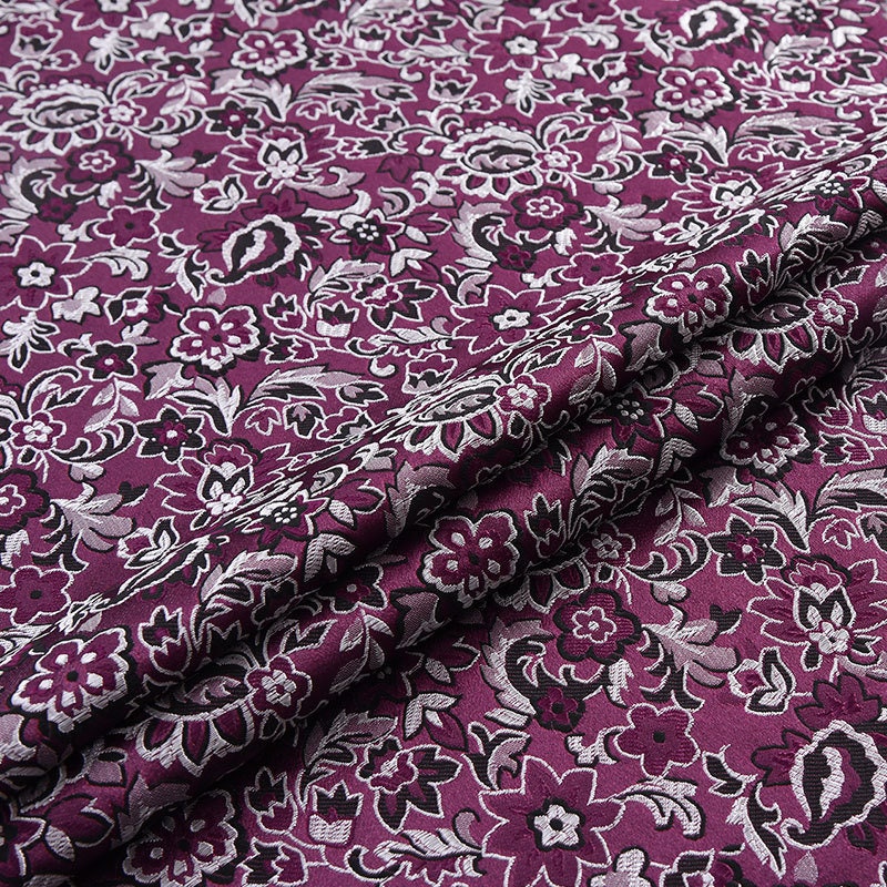 Floral Brocade Fabric: Silk Rayon Blend, Cheongsam Qipao Material (29.5" Wide)