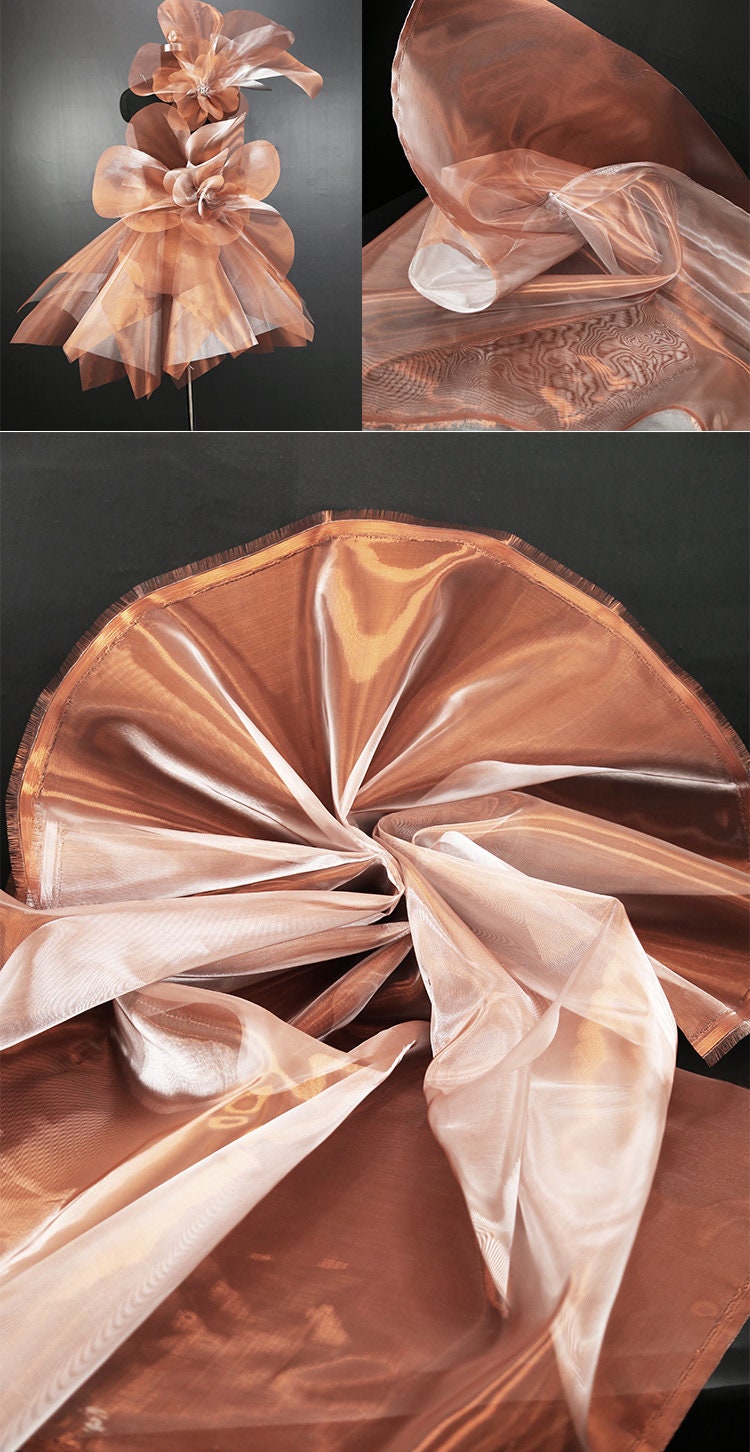 Metallic Two-Tone Stiff Organza Fabric - 54" Wide - Designer Crafts