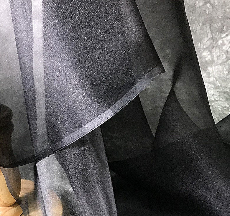 Dyeable 100% Silk Organza Fabric: 6 Momme, 45" Wide