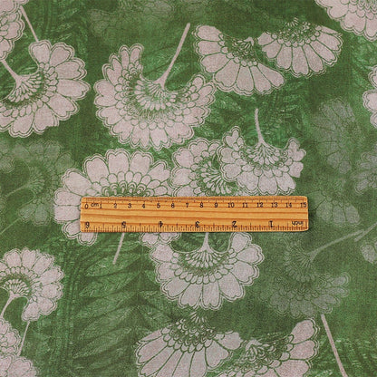 Floral Satin Fabric: 59"W Double-Sided Print for Sewing & Decor