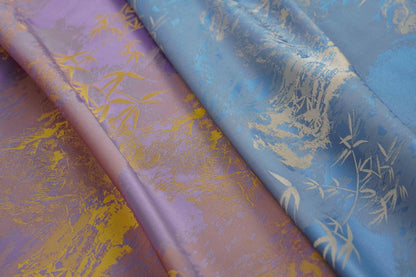 Tissu satiné de soie couleur sarcelle : 150 cm de large, texture riche, pour ameublement