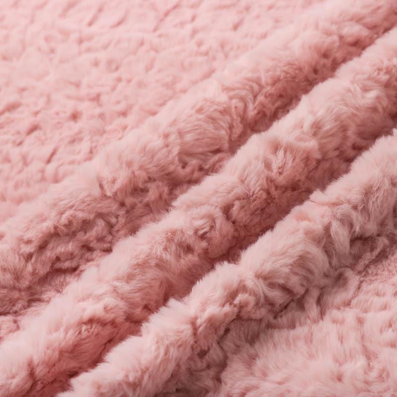 Tissu en fausse fourrure de lapin : polyester peluche pour la couture et les loisirs créatifs (160 cm de large)
