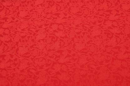 Gray Grape Brocade Fabric: Silk Rayon Blend, 29.5" Wide