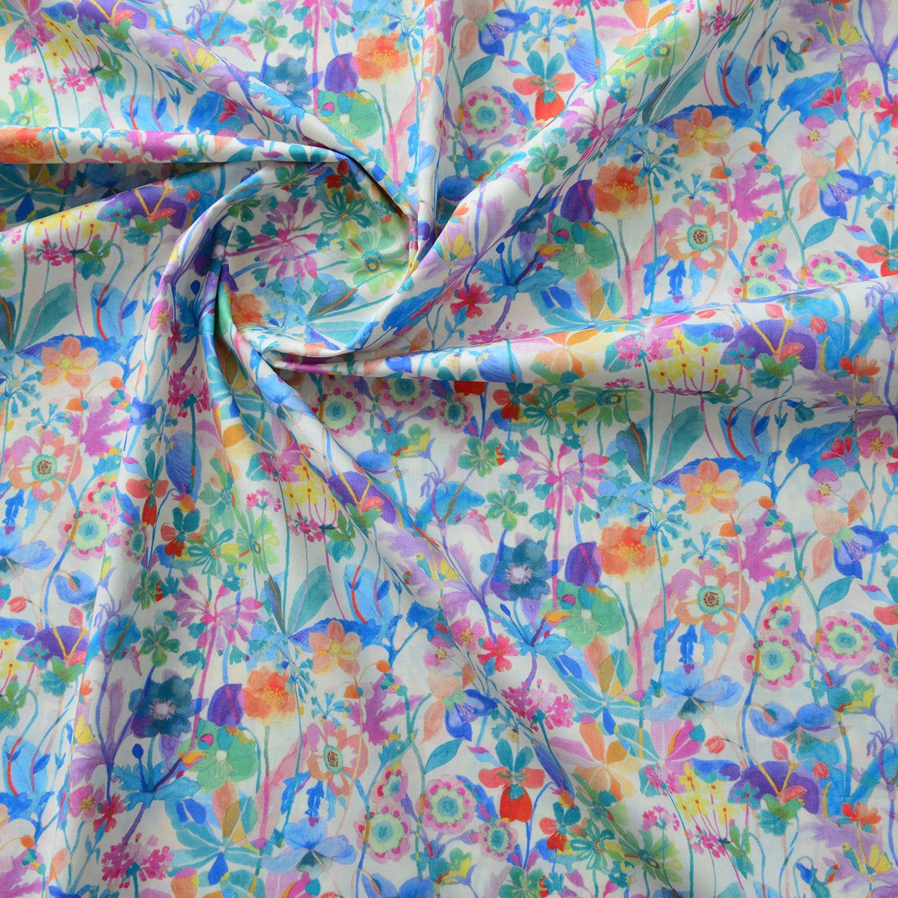 Floral Print Cotton Fabric: Sewing, Dressmaking, Home Decor - 55" Wide