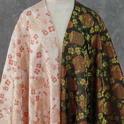 Tissu brocart Lanterne Fleur de Prunier - Tissu décoratif tissé, 157 cm de large