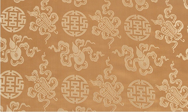 Brocade Fabric: Mongolian Style Tibetan Robe Decor, Eight Immortals Design