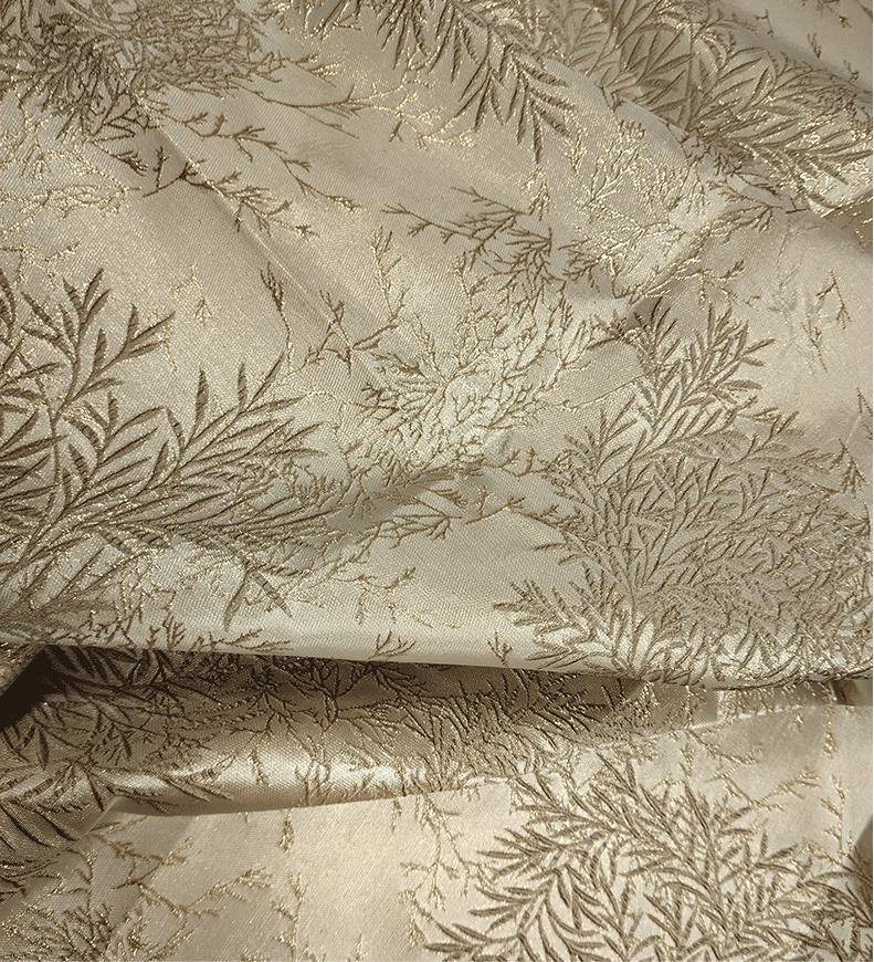 Tissu jacquard bambou doré : largeur 150 cm (59 po) – Ameublement et costumes