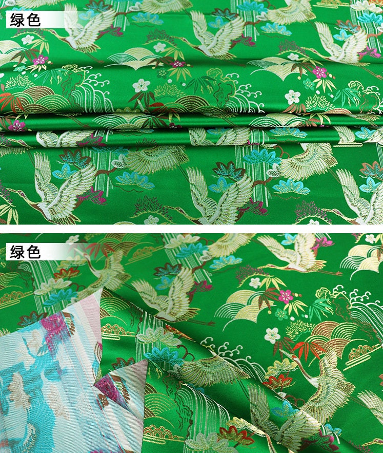 Jacquard Silk Brocade Fabric: Chinese Mongolian Gown, Tibetan Robe Decoration