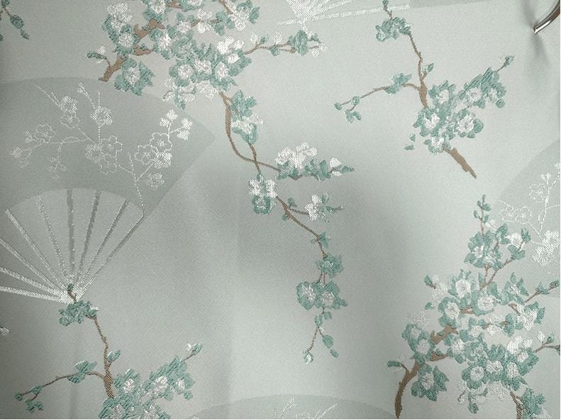 Tissu brocart à fleurs de prunier rouge : Matériel de couture pour cheongsam qipao