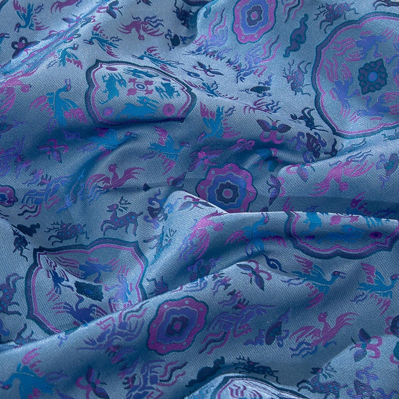 Forbidden City Brocade Fabric: 59" Wide Silk Rayon Blend