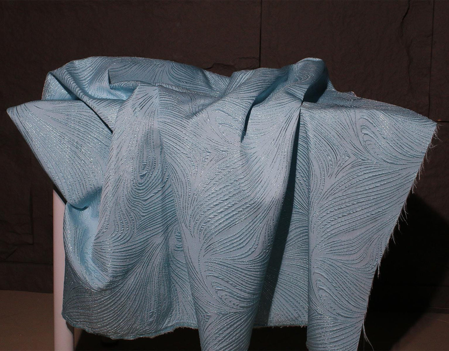 Embossed Jacquard Fabric: 3D Oil Painting Texture, 55'' Wide