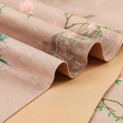 Floral Faux Suede Fabric: Apparel, Upholstery & Decor - 59"W