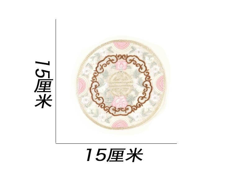 Organza Floral Embroidered Patch: Ethnic Style Clothing Decor