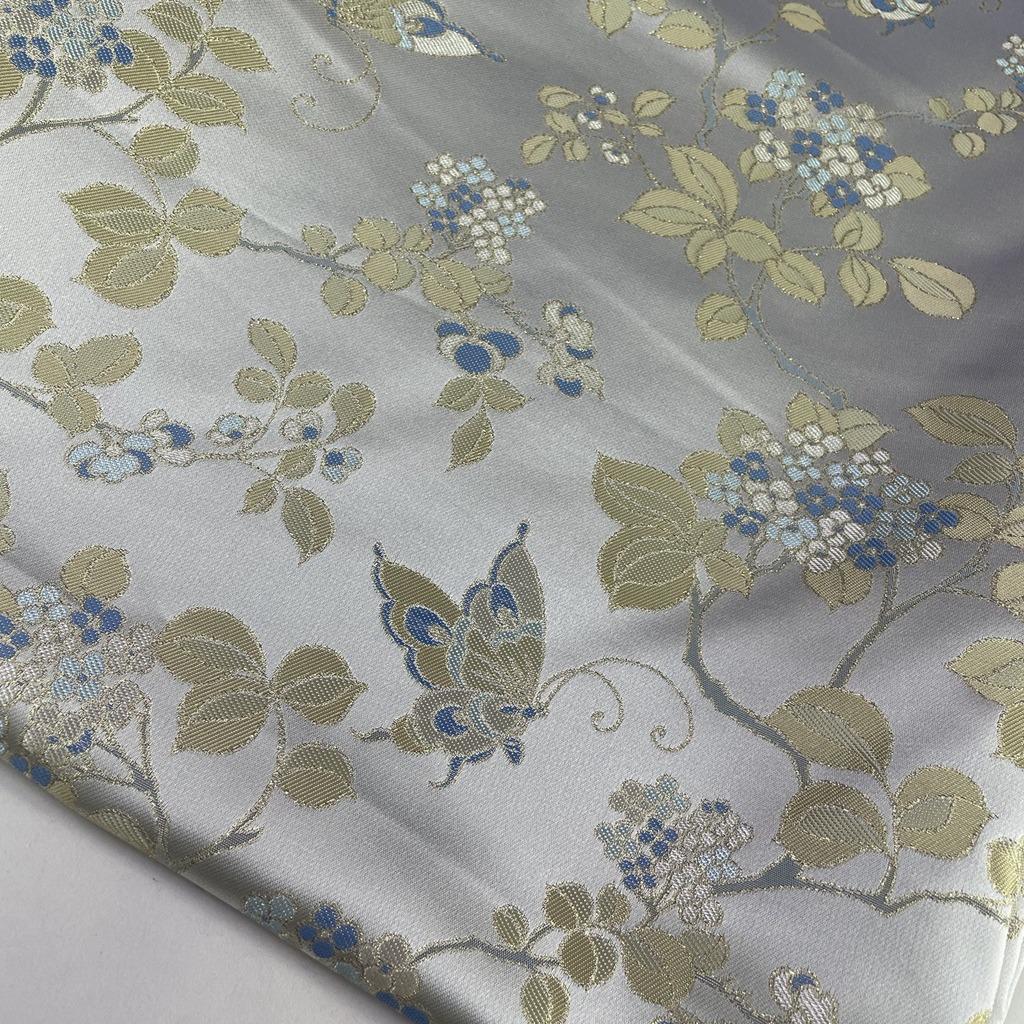 Butterfly Silk Brocade Fabric: 55"W Rayon Blend, Sewing & Upholstery