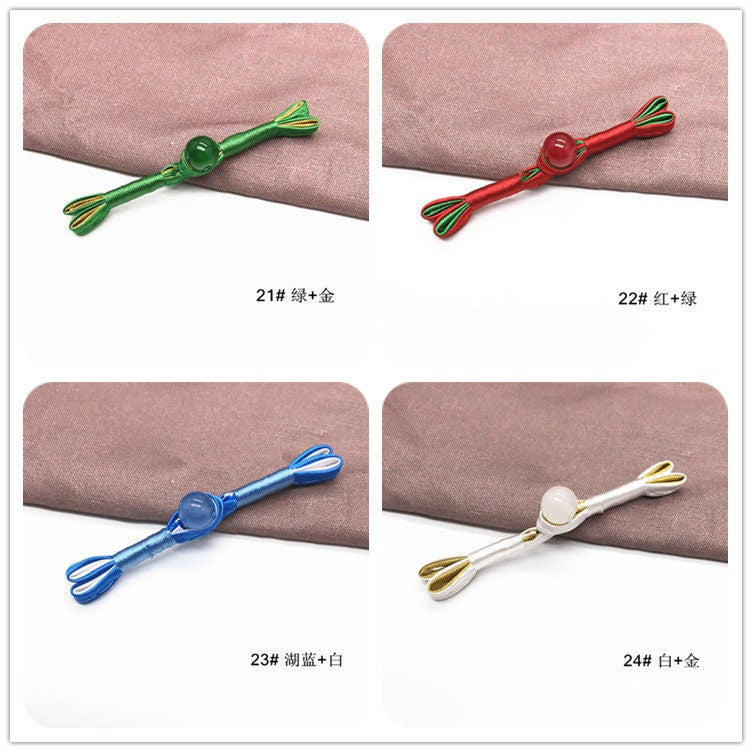Handmade Satin Cheongsam Buttons: Retro Ethnic Style Frog Closure