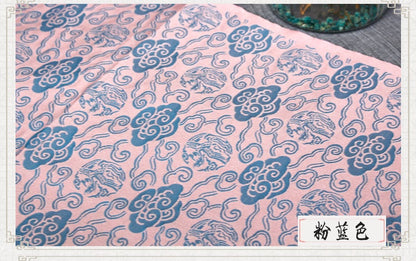 Cloud Brocade Fabric: Silk Rayon Jacquard, Costume Dress Material