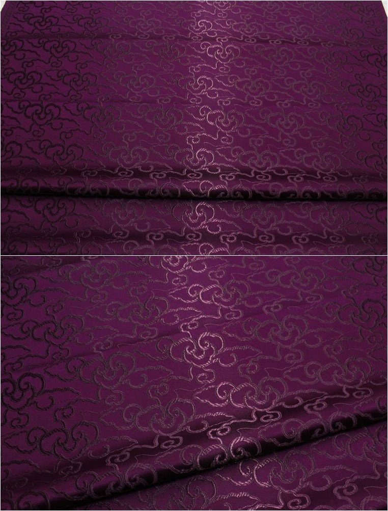 Cloud Brocade Fabric: Silk Rayon Jacquard, Costume Dress Material