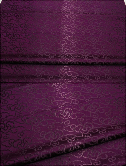 Cloud Brocade Fabric: Silk Rayon Jacquard, Costume Dress Material