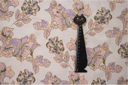 Gold Thread Floral Jacquard Fabric: 3D Cloisonne Texture, 55" Wide