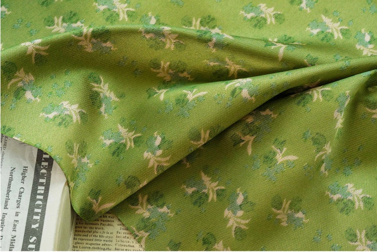 Reversible Jacquard Fabric: Floral Embossed Rayon Blend, 59"W