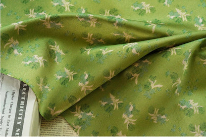 Reversible Jacquard Fabric: Floral Embossed Rayon Blend, 59"W