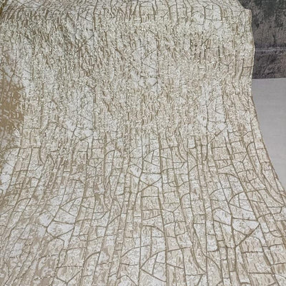 Metallic 3D Texture Jacquard Fabric - 56" Wide - Upholstery & Sewing