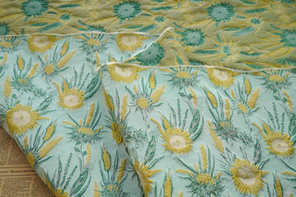 Floral Jacquard Fabric: 3D Texture Oil Painting Style (51"W)