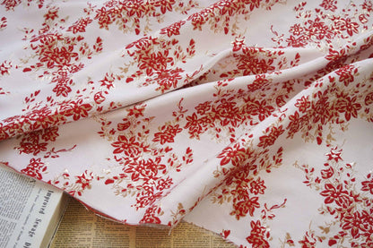 Gold Thread Floral Jacquard Fabric: 3D Oil Painting Texture, 55" Wide