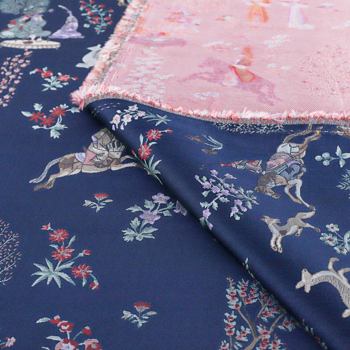 59"W Song Brocade Fabric: Tibetan Emperor Robe Design
