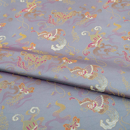 Butterfly Chinese Silk Brocade Fabric: 59" Wide Rayon Blend