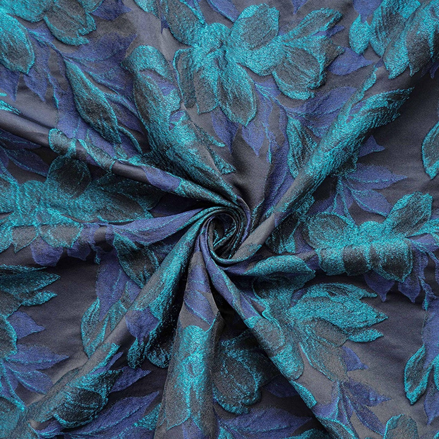 Magnolia Jacquard Fabric: Retro Palace Style Polyester Damask