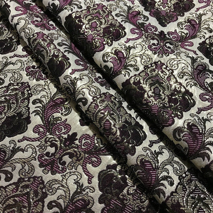 Palace Style Damask Fabric: Silk Rayon Jacquard, 57" Wide