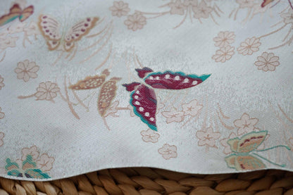 Butterfly Jacquard Brocade Fabric: Japanese Style Damask (By The Meter)