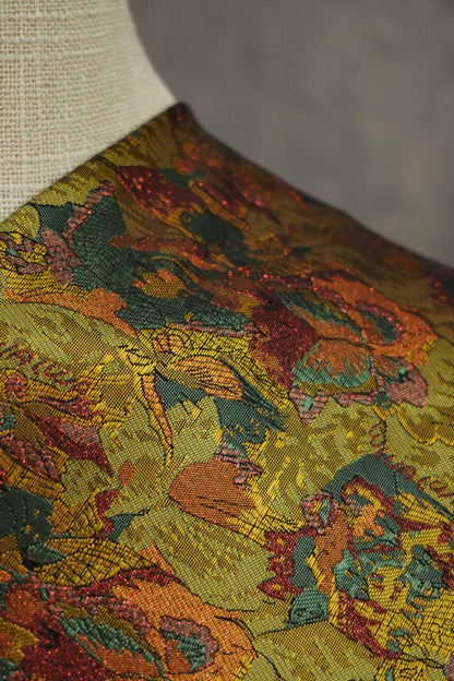 Dunhuang Pattern Silk Brocade Fabric: Emperor Tibetan Style, Upholstery & Costume